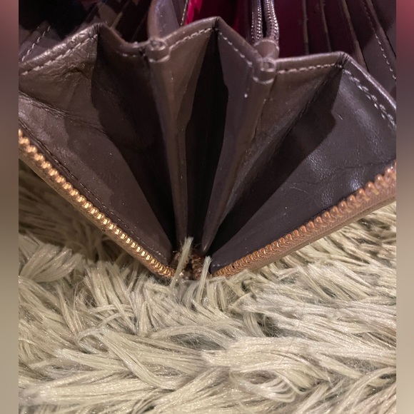 Coach Peyton Tattersall File Plaid Zip Around Wallet. Off White, Pink,Gold Tones - Picture 7 of 16